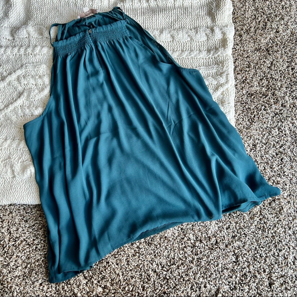 LOFT Teal Tank Top Size XL